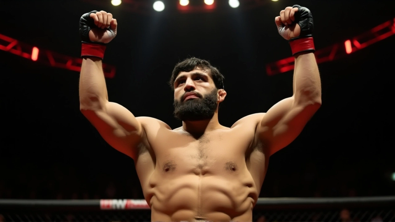 Царукян досрочно победил Хукера и бросил вызов Топурии за титул UFC